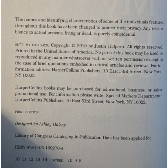 Sh*t My Dad Says by Justin Halpern Hardcover Book - Picture 10 of 11